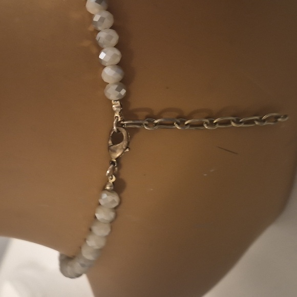 Vintage Picasso Jasper & natural faceted Agate Rondelle Beaded Long Necklace - Picture 6 of 16